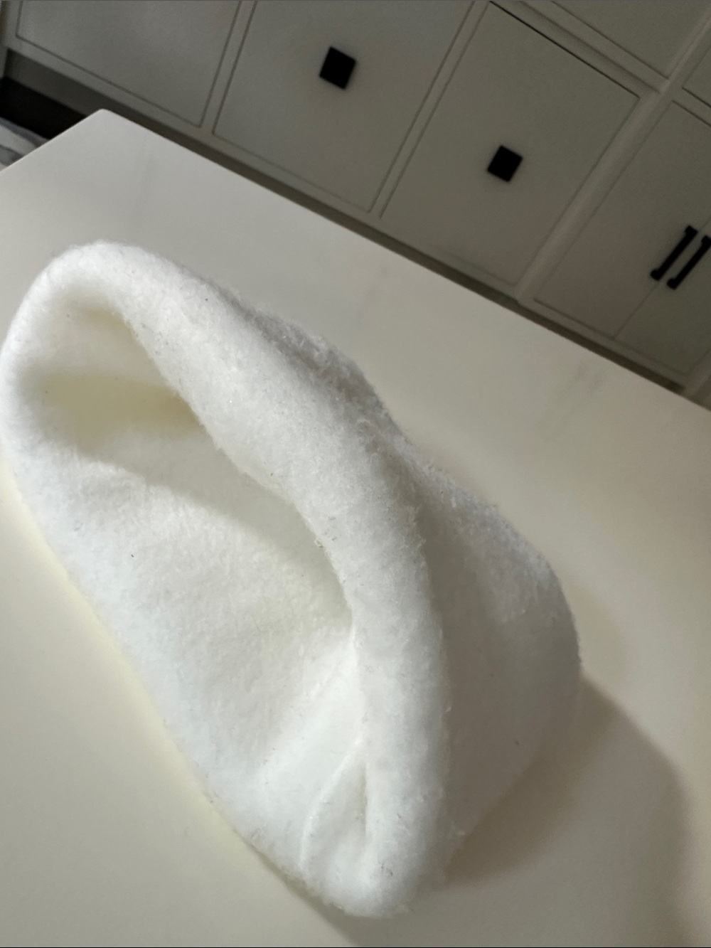 Kids White Fleece Headband - Soft Winter Ear Warmer